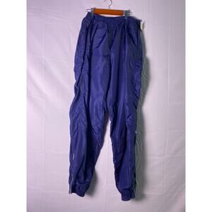 Vintage Nike Windbreaker Pants Blue Lightweight Track Tapered Leg Ankle Zip XL